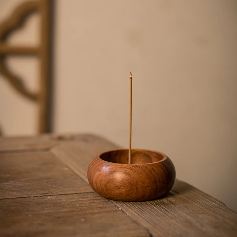 Vintage Wooden Censer Incense Stick Holder Joss Box Incense Burner Desk Table Decoration Home Teahouse Aromatherapy Furnace