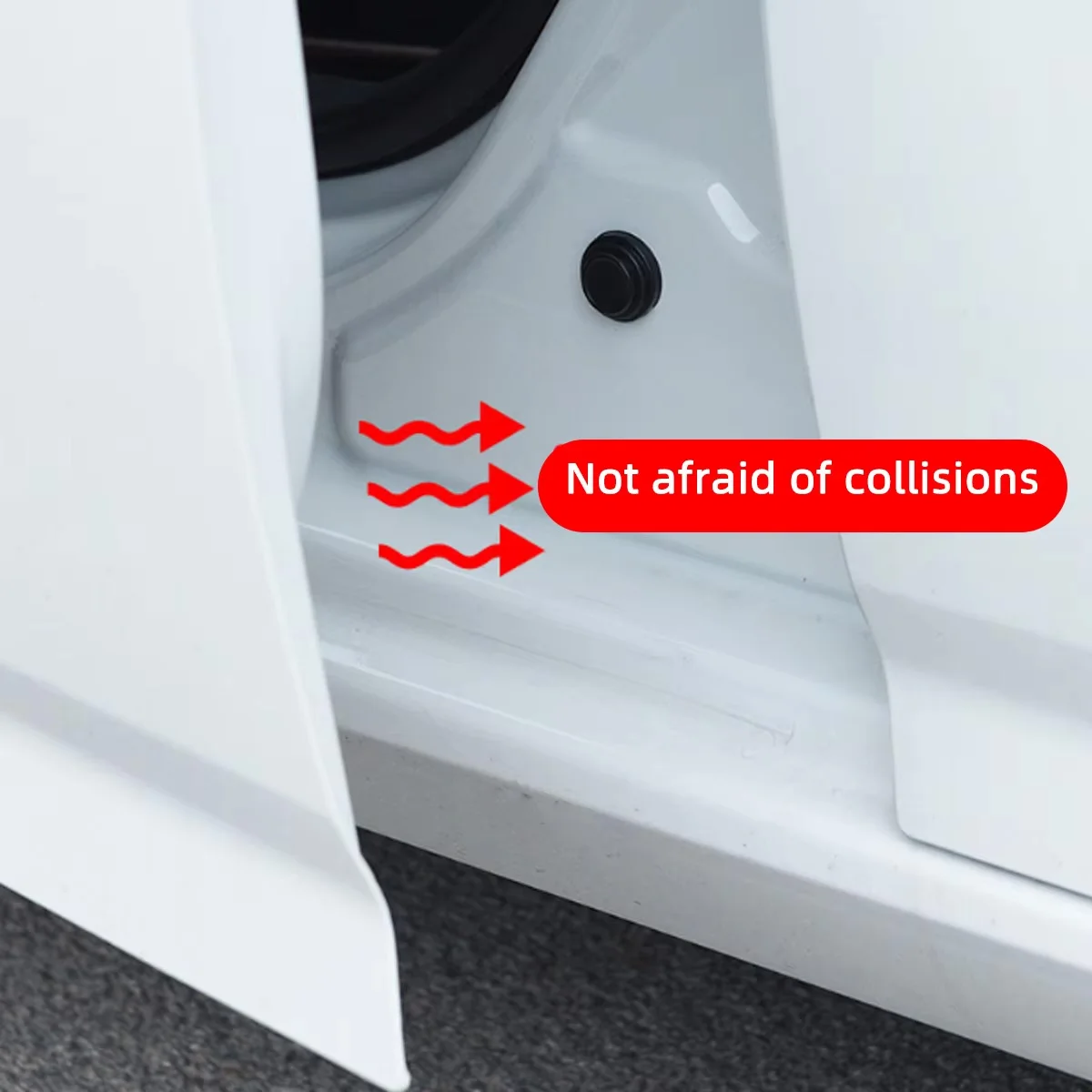 Yitong 10/20/30PCS Universal Car Door Anti-Collision Pads Shock Absorbing Sound Insulation Buffer Stickers Noise Reduction