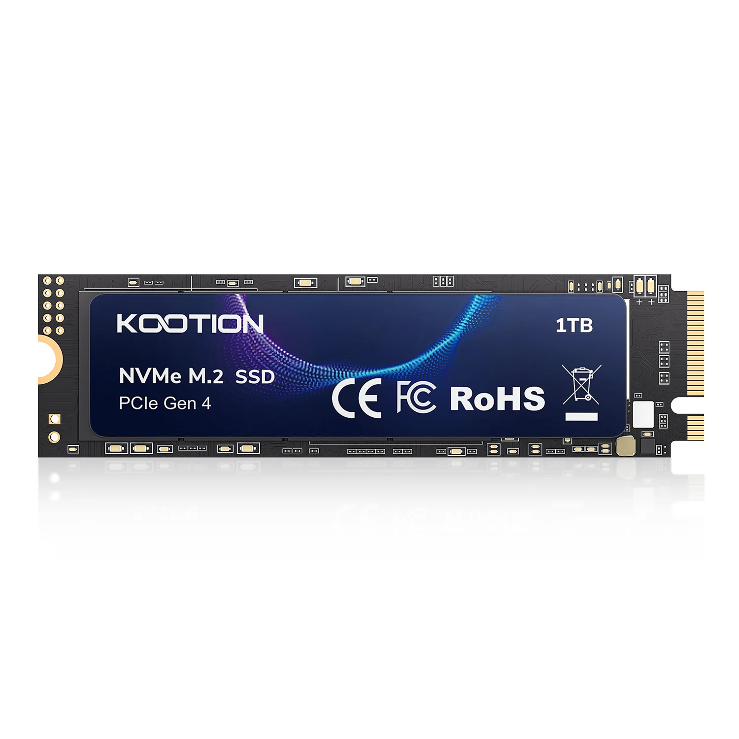KOOTION 1TB NVMe M2 SSD mit Kühlkörper M.2 Gen4 Interne Solid-State-Laufwerke Original PCIe 4.0x4 2280 Festplatte für PS5 Laptop PC