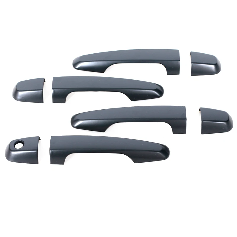 Mitsubishi Triton L200 ML MN MQ 2005 2006-2017 Black Chrome Exterior Door Handle Cover Trim Front Car Door Handle Car Accessorie