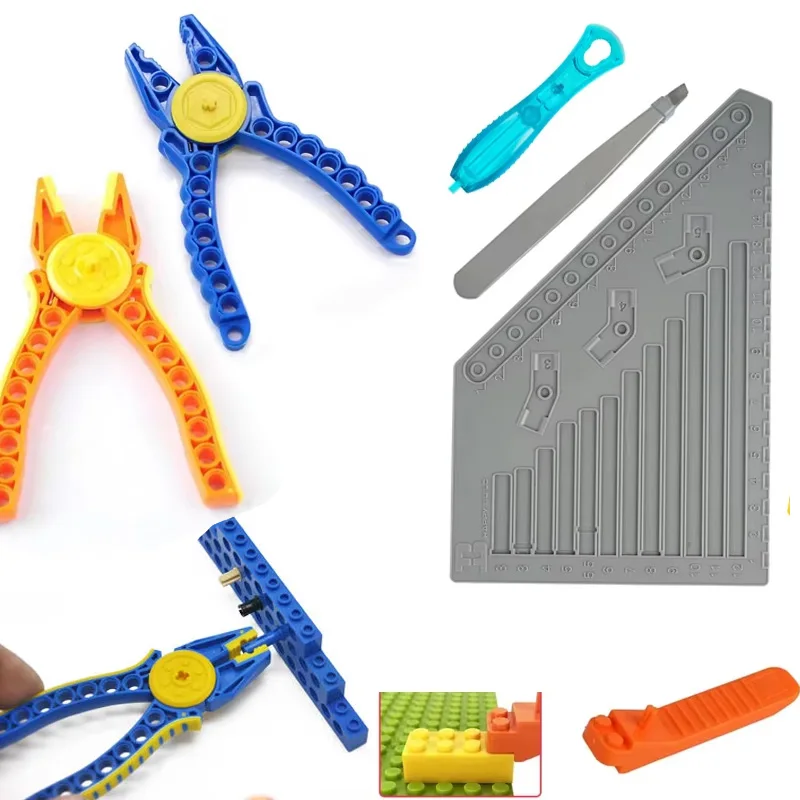 

Multi-function Clip Building Blocks Parts Remover Tongs Starter Assemble Disassembly Tool Hammer Disassembly Pliers Bricks Toys