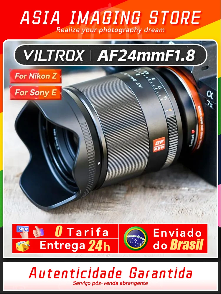 Viltrox AF 24mm F1.8 FE Auto Focus Full Frame Camera Lens for Sony E FE A7III A73 A7IV A7M4 Nikon Z Z6 II Z7 Z50 Zfc 24 1.8