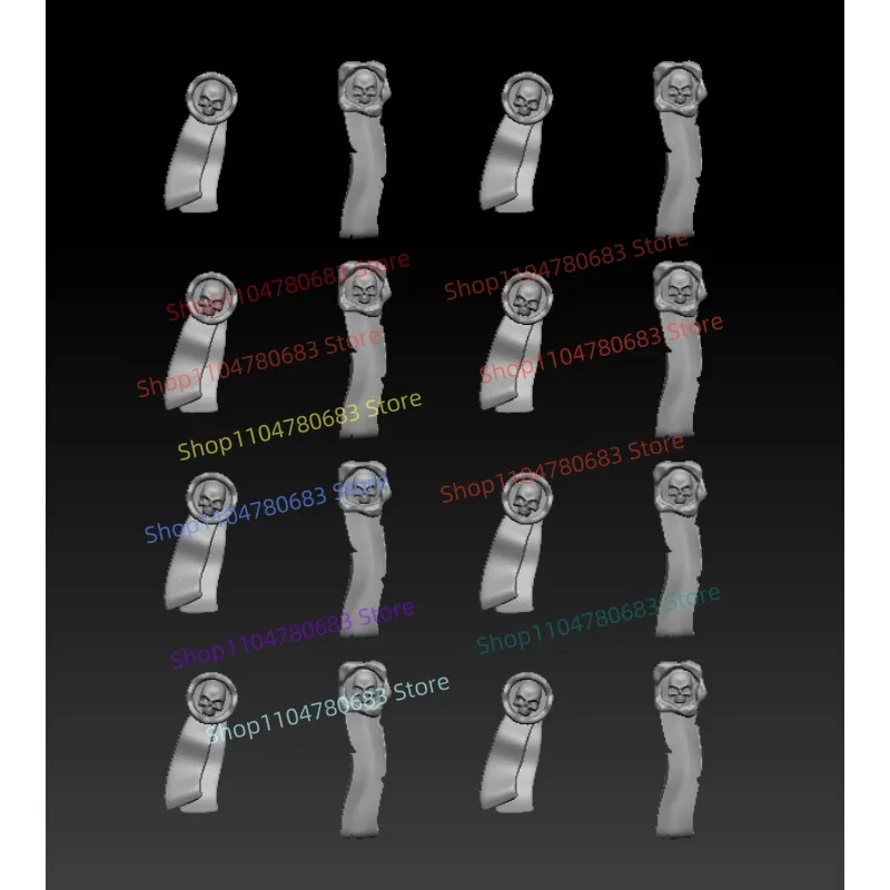 Klocki MOC Mini Figurki 16SZT Akcesoria do Zdobienia Model do Składania Dekoracja na Biurko Prezent Kolekcjonerski