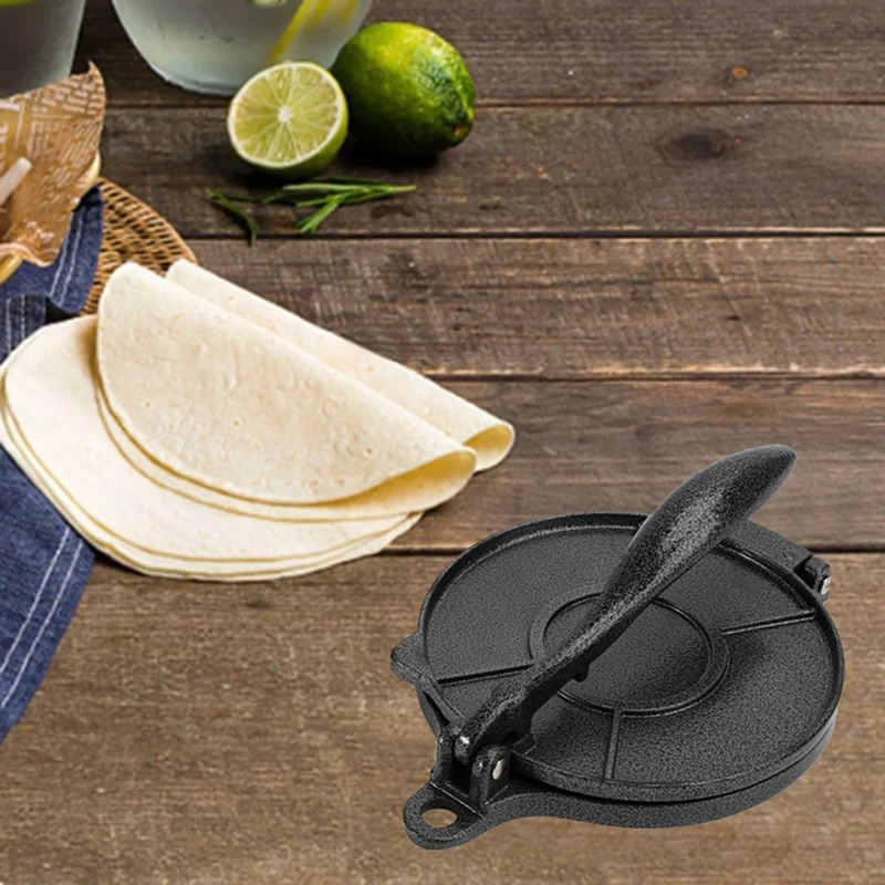Tortilla 16cm DIY Manual Corn Tortillas Pressing Maker Cast Homemade Pancakes Kitchen Tools-A27I