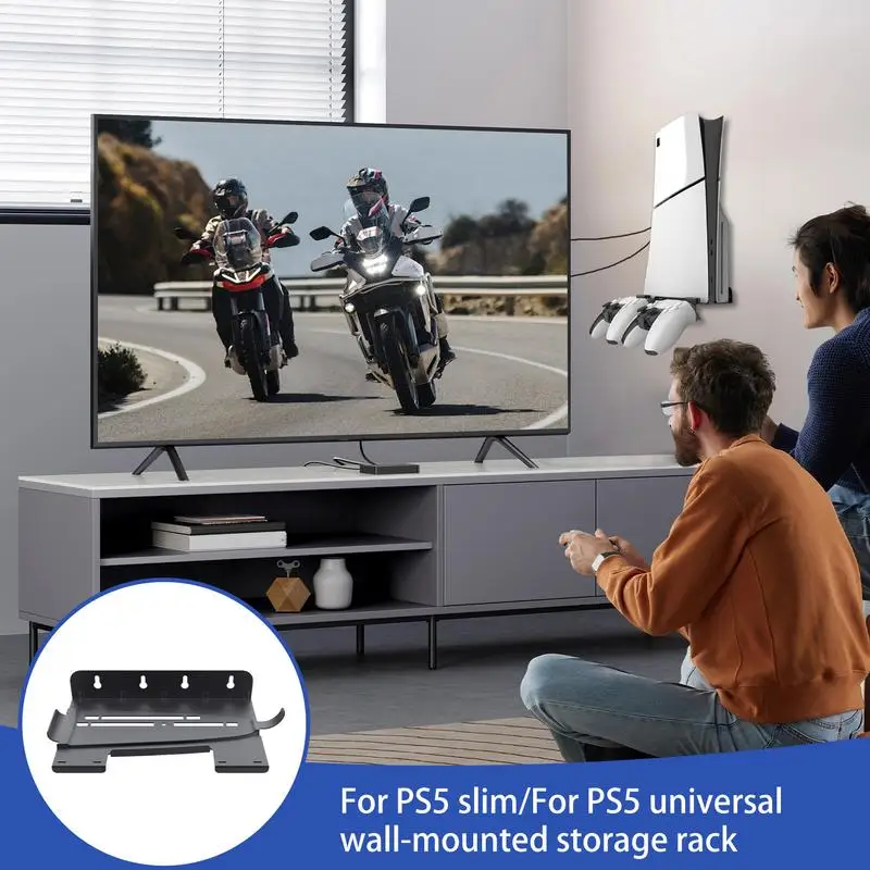 Game Console Rack Wall Mounted Wall Floating Shelf Heat Dissipation Wall Mount Shelf Wall Mounted Floating Stand Sturdy Floating