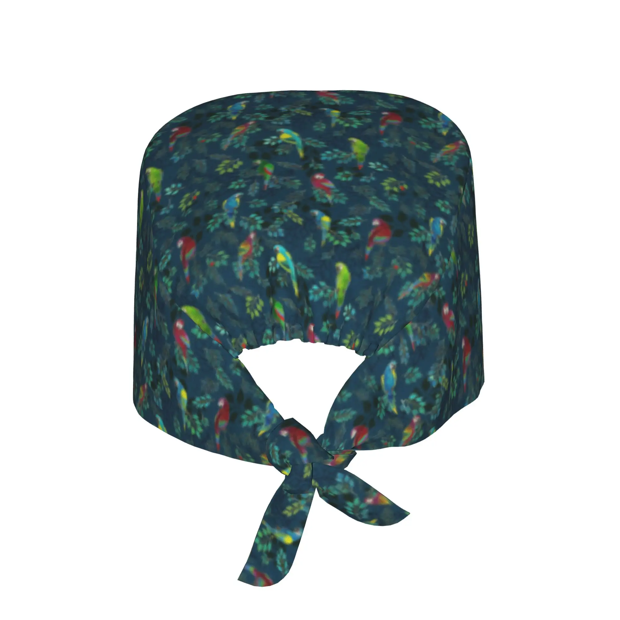 Gilded Macaws Working Cap Surgical Hats Men Women Cockatiel Macaw Parrotlet Operating Room Cap Operator Hats Lab Works Hat