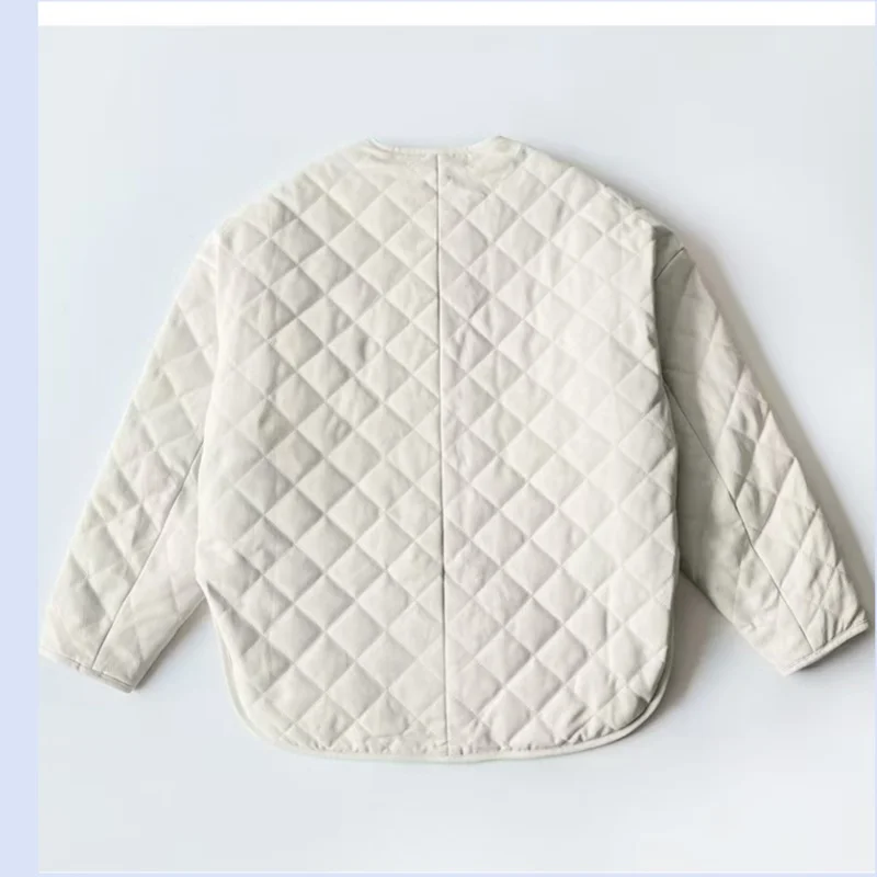 Autumn and winter bestseller cotton quilted diamond grid cotton jacket for warmth, strong texture, and silhouette