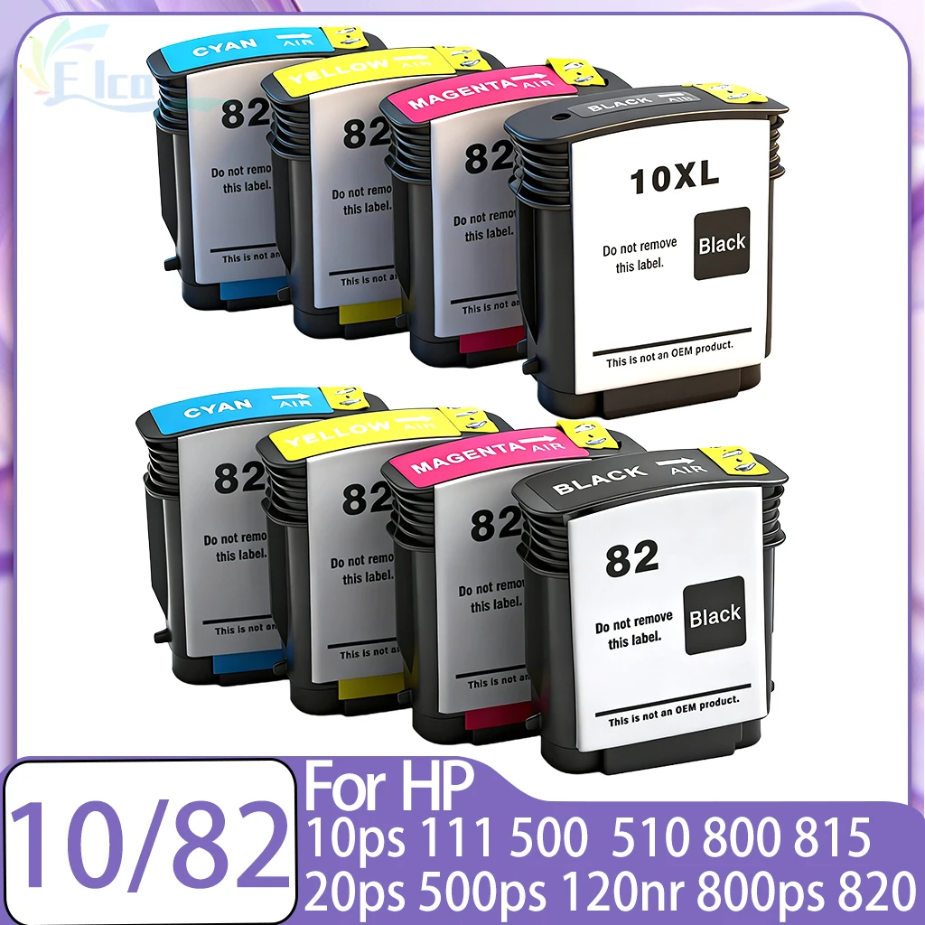 10 82 Ink Cartridge For HP 10 82 HP10 HP82 compatible For HP Designjet 500 510 800 815 10ps 20ps printer CH565A C4844A C4913A