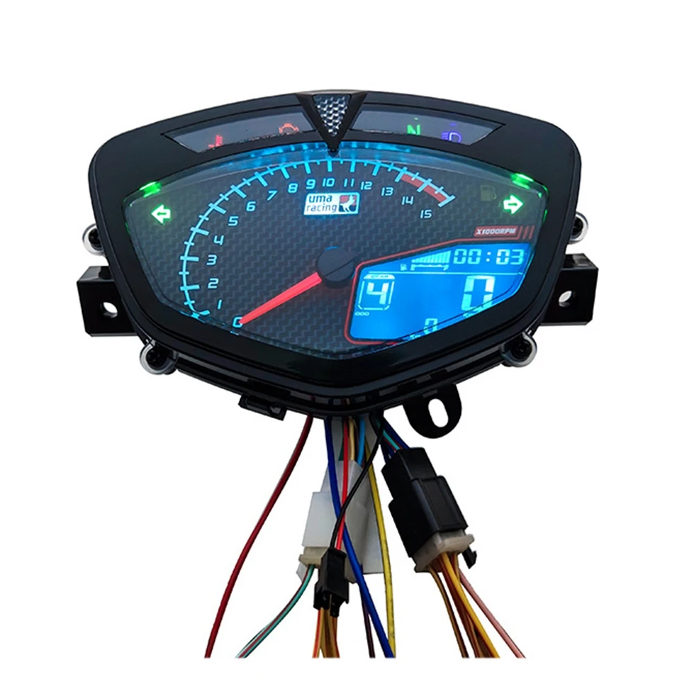 Durable-Digital Meter For Lc135 V1 Jupiter MX Copy Uma Motorcycle Speedometer LCD RPM Tachometer Meter