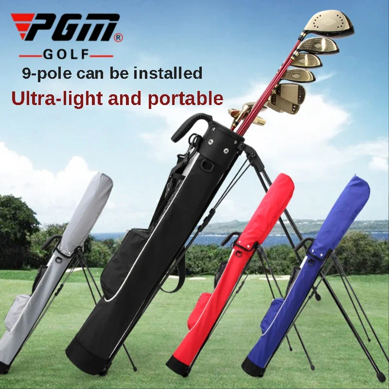 

PGM Lightweight Waterproof Golf Bag Portable Golf Stand Carry Bag Golf Clubs Bag with Bracket Gun Rack Bags QIAB015