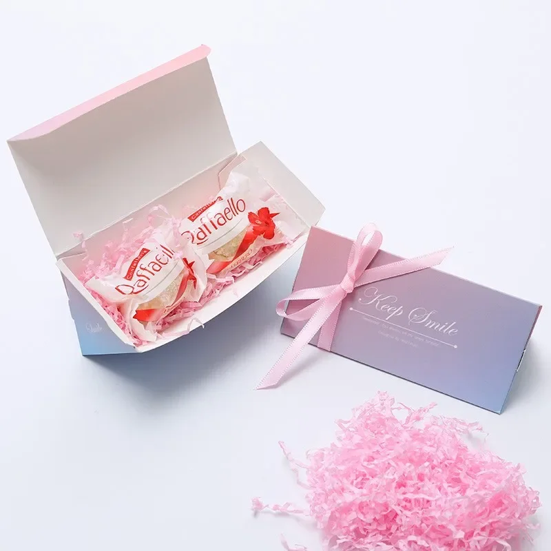 100g Buntes, zerknittertes Lafite-Papier, Raffia-Füllmaterial für DIY-Hochzeitsfeier, Geschenkboxen, Süßigkeitenverpackungen, Geschenkboxen. – Detail 3
