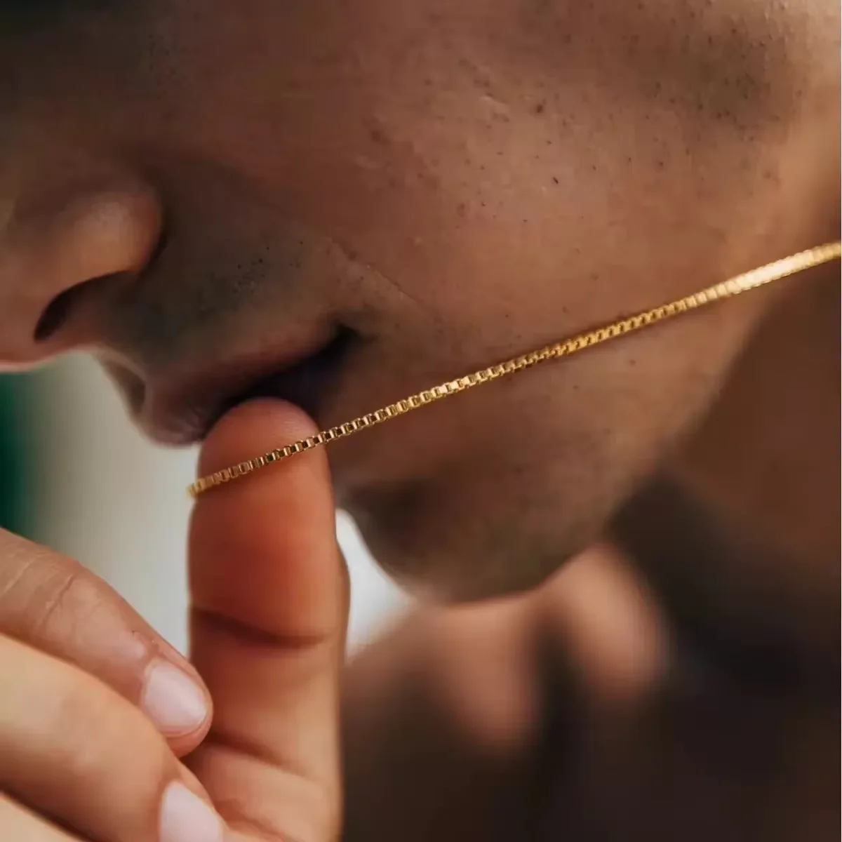 

925 Sterling Silver Gold-Plated 1mm Width Box Chain Necklace Fashion Basic Choker for Women Jewelry Gift