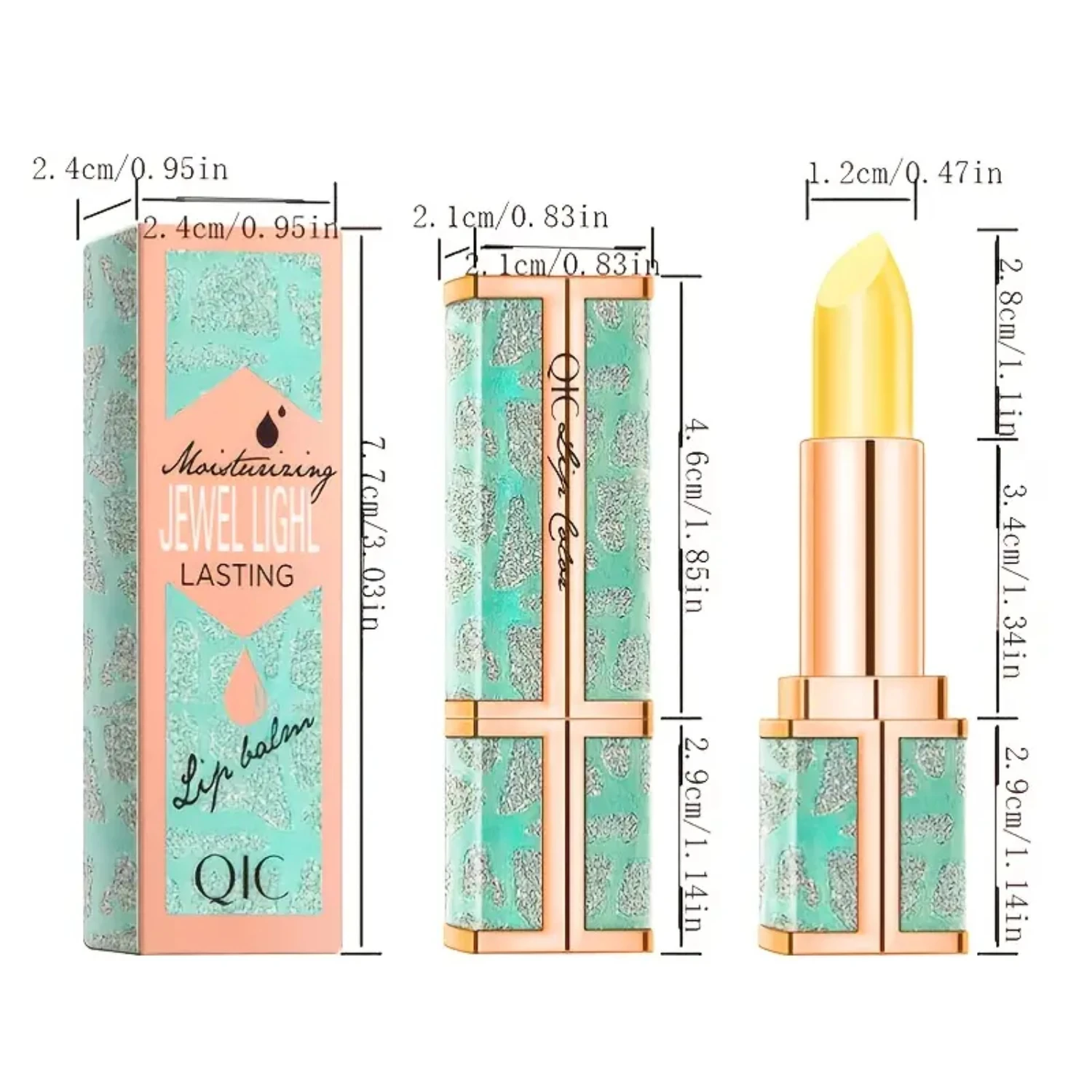 Moisturizing Color Changing Lip Gloss Lipstick with Mild Plant Extracts, 3.2g - Hydrating and Nourishing Lip Balm