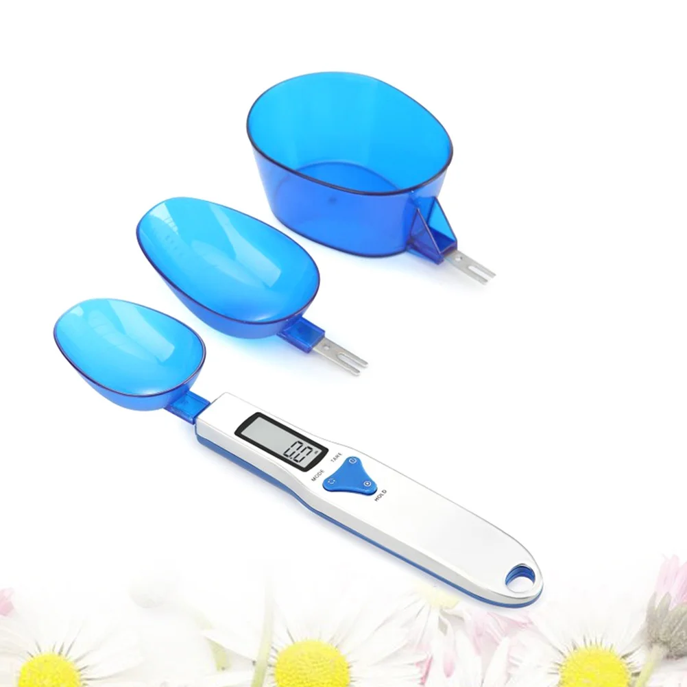 

3 Replaceable Heads 500G/0.1G Digital Spoon Scale Kitchen Powered Lcd Tare Mode Hold Electronic Measuring Tool For