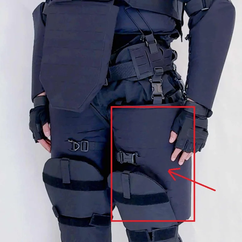 Picture 4: Tactical Single Thigh Pad Leg Guard Protective Gear for Outdoor Sports Adjustable