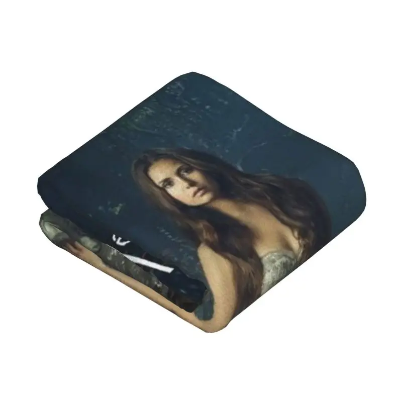 Custom The Vampire Diaries Blanket Soft Fleece Spring Autumn Warm Flannel Throw Blankets for Sofa Outdoor Bedroom Bedspread