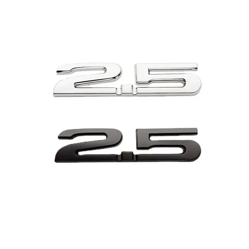 3D Metal 2.0 2.5 Logo Letters Car Fender Emblem Trunk Badge For Mazda 3 GT 5 6 626 Axela CX5 CX7 MX5 2.0 2.5 Sticker Accessories