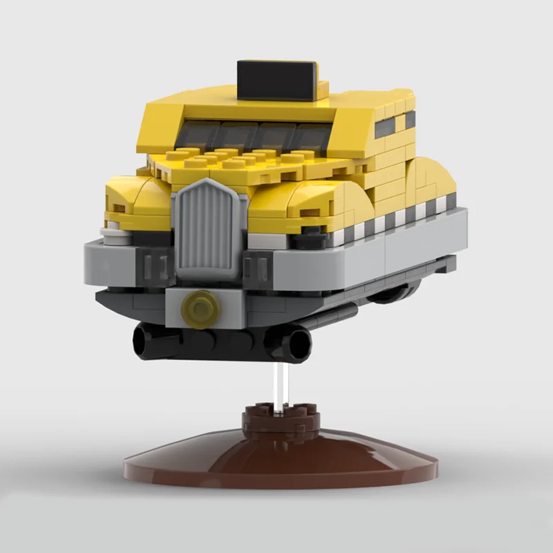 227pcs MOC Compacted Racer Korben Dallas Taxi Model Toys Building Blocks Construction Christmas Gifts Kids Education Brick Idea