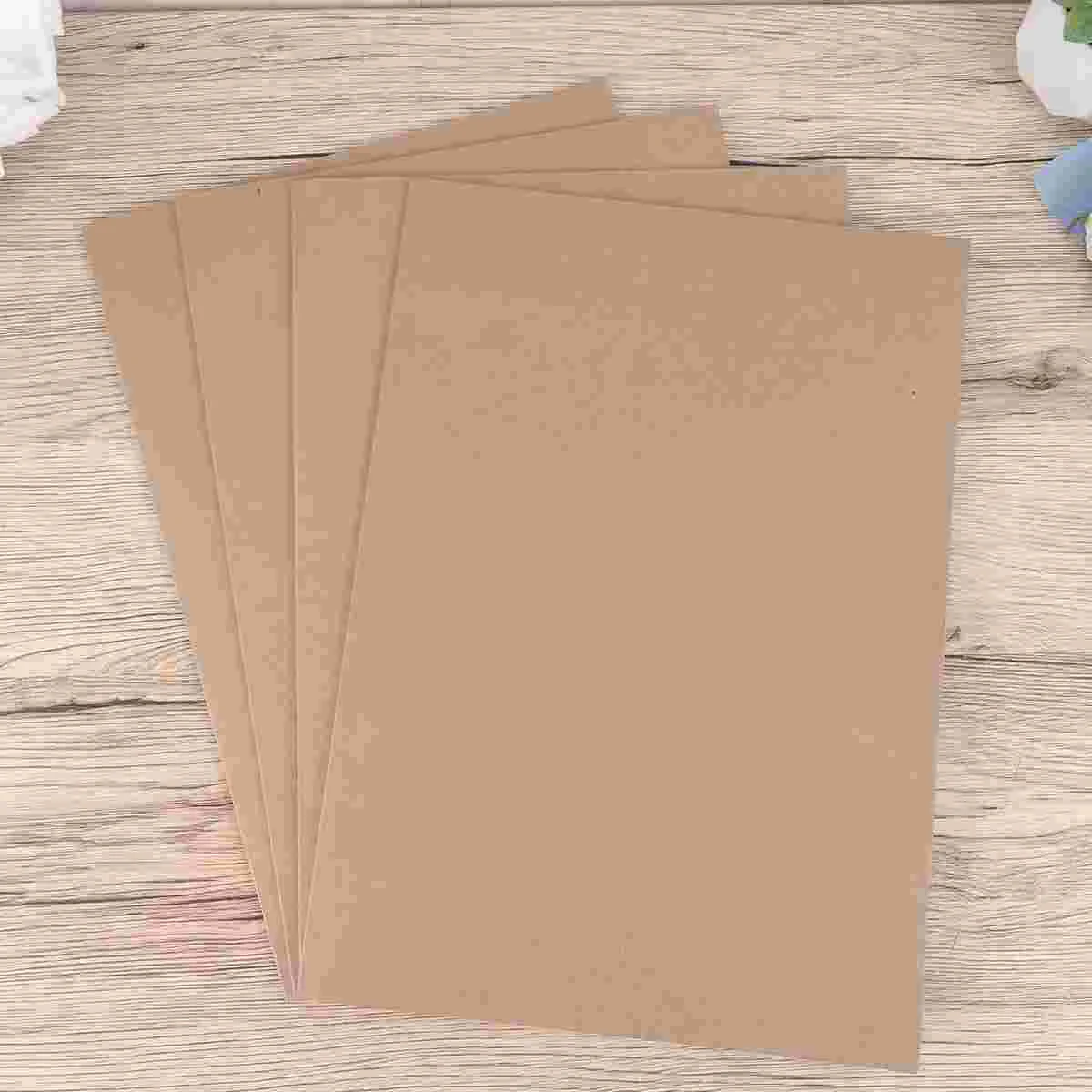 

10pcs Brown Folders For Documents Teacher A4 Simple File Folder Kraft Paper Folder Single Slot Document Organiser