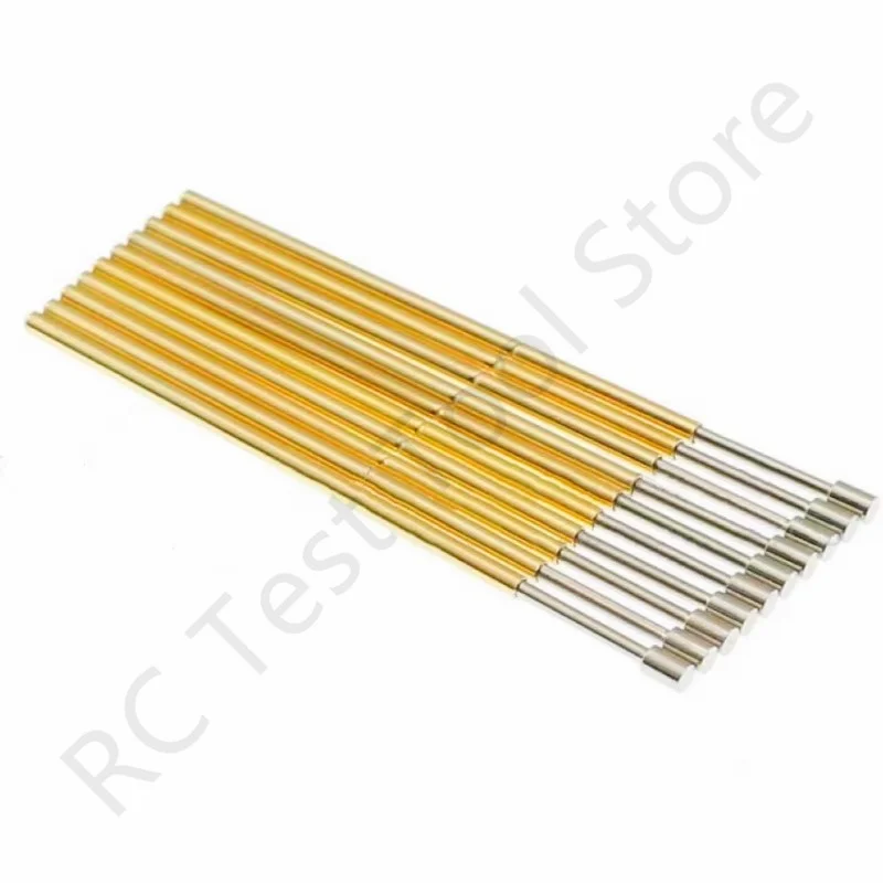 100PCS PL75-G2 Spring Test Probe Pogo Pin Spring Test Pin Length 33.35mm Needle Dia 1.02mm Test Probe Head Dia 1.30mm PL75-G