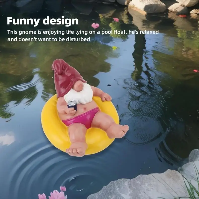 

Sun Resistant Floating Dwarf Figurine Sculpture Outdoor Waterproof Decoration For Pool Area Backyard Landscape Displays 87HA