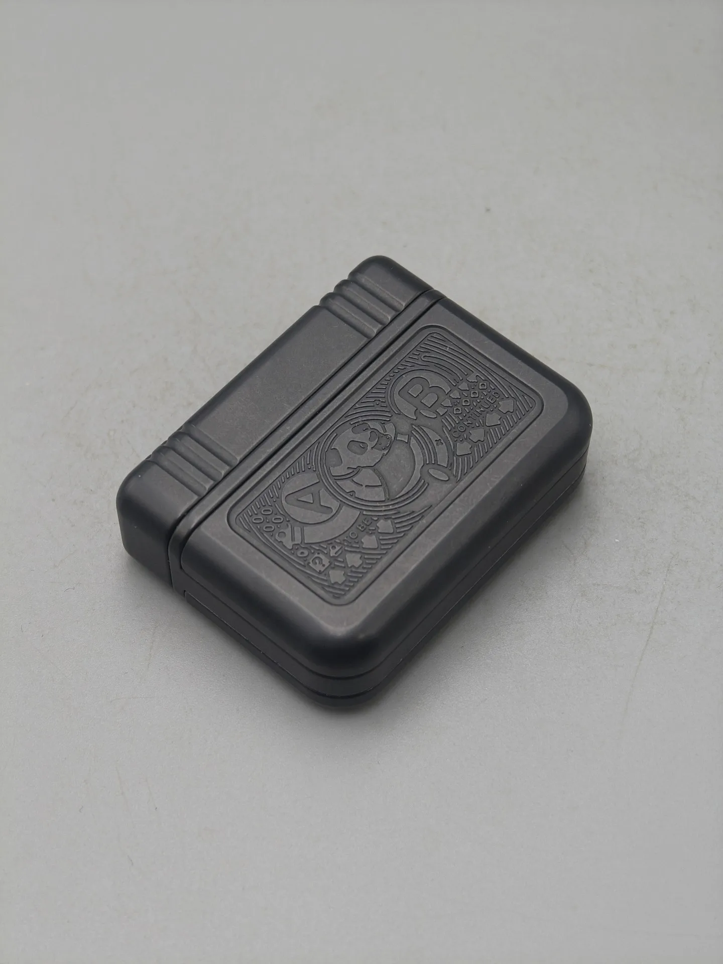 Used EDC Acedc Zirconium Panda Cassette, Rare Version, Composite Mechanical Push Card Edc Metal Decompression