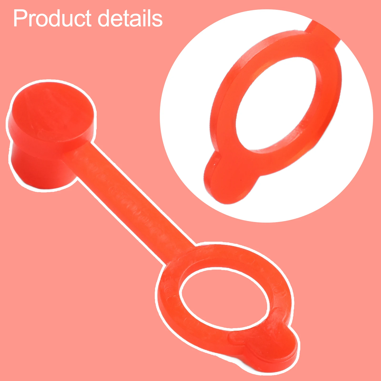 Acid Resistant Red Nipple Fitting Dust Cover for Grease Zerk Protects Nozzle Suitable for Industrial Applications