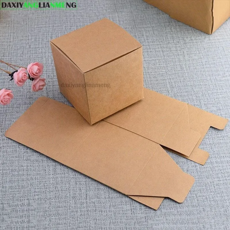 30-50Pcs/pcs W*W 3 4 5 6 7 8 9 10 H 4~13cm Black CardPaper Boxes 350gsm DIY Package For Makeup bottle Small Glass Bottles Tubes