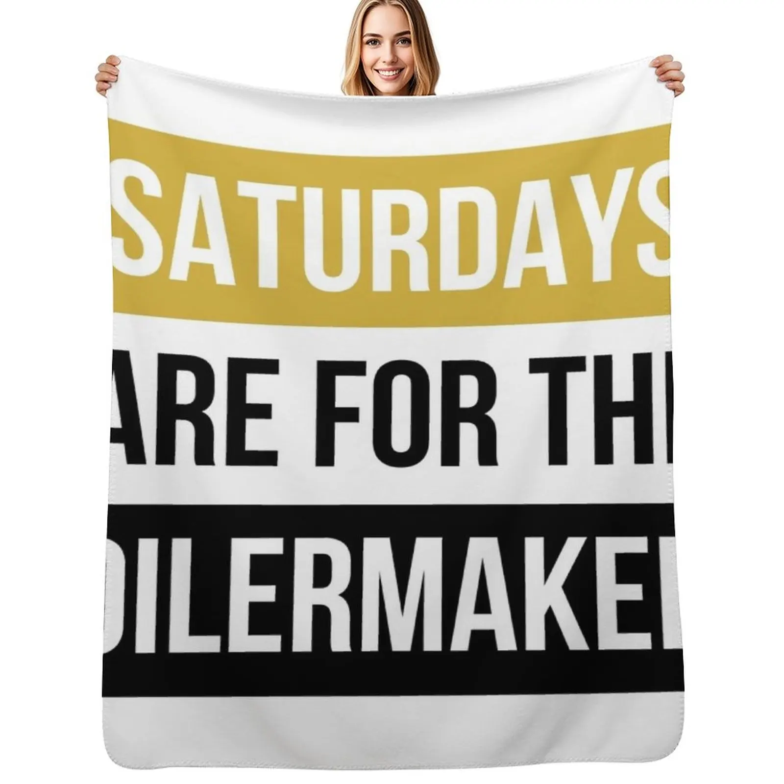 

Purdue sticker Throw Blanket Compact Warm Blanket for Car Road Trip
