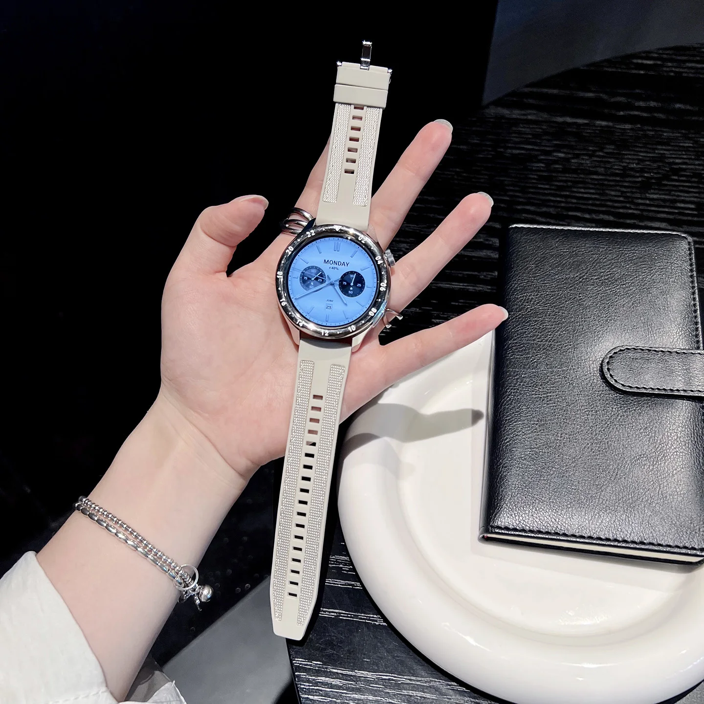 Pulseira de nylon + silicone para 20mm 22mm HUAWEI WATCH GT 5 4 46mm/Watch 4 5 Pro GT 3 2Pro 46mm 42mm Site Oficial 1:1 Pulseira