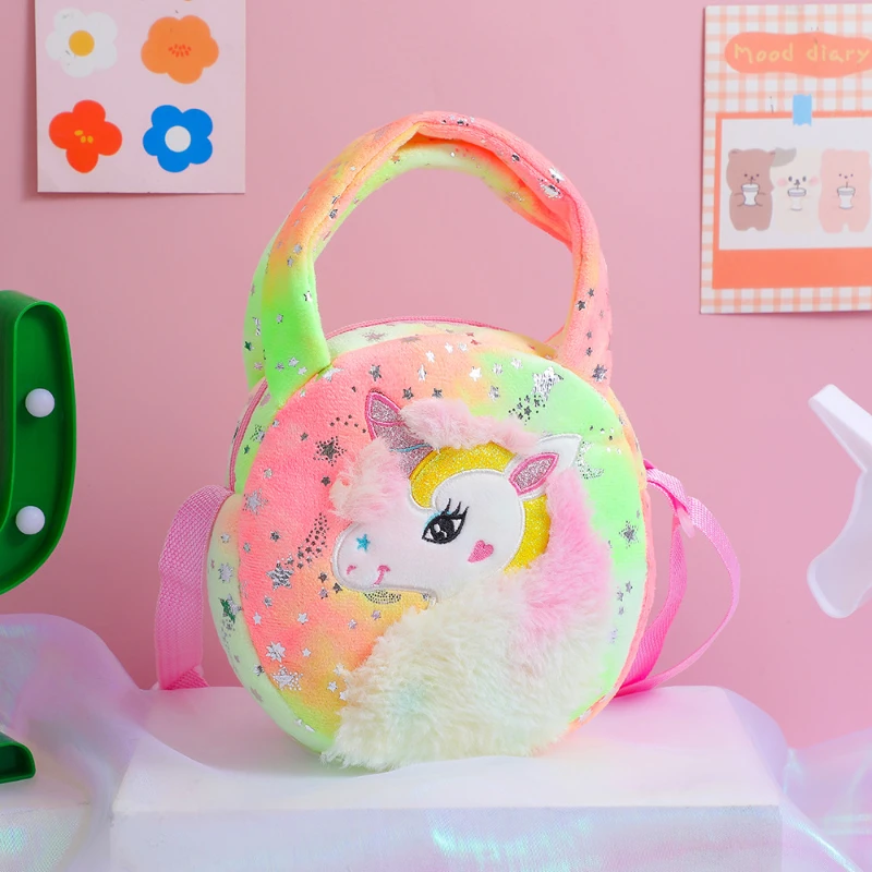 Unicorn Backpack for Girl Children Messenger Bags Mother Kid Bags for Girl Cartoon Shoulder Bag Women Crossbody Bags Mochila Sac