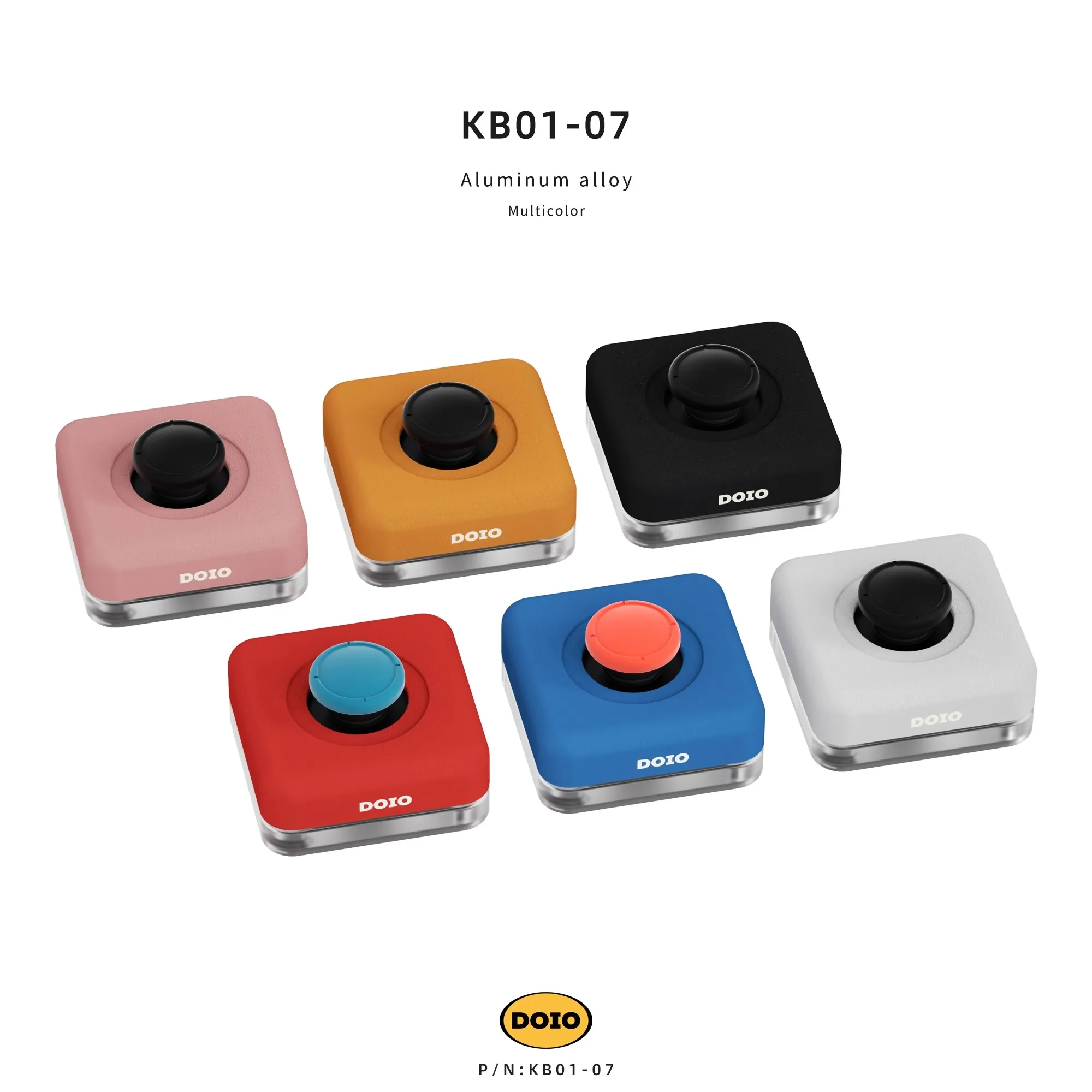 Doio Kb01-07 Desktop Computer Joystick Power Button Desktop Power Switch Mini Keypad CNC Aluminium Alloy Custom Wired Keyboards