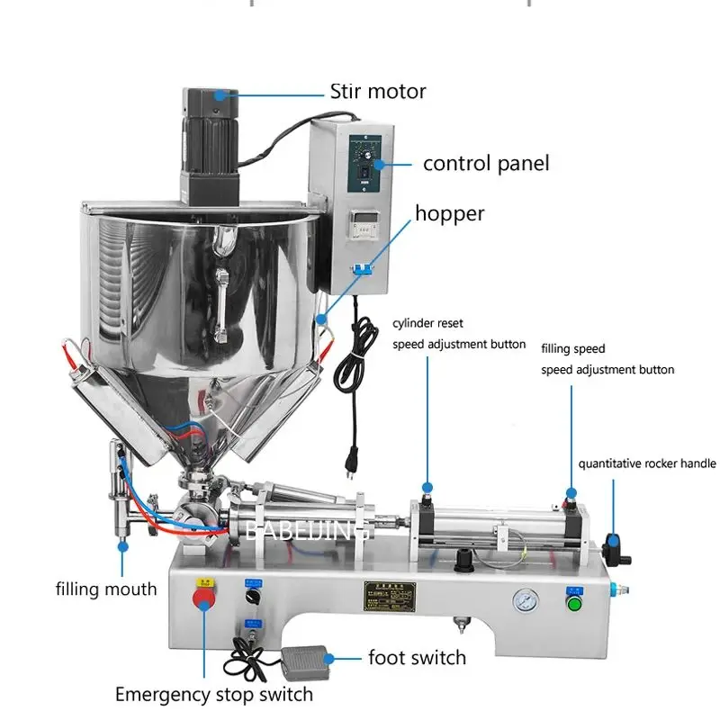 Semi Automatic Small Piston Liquid Paste Beverage Double Headed Filling Machine Oil Orange Juice