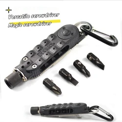 Multifunctional Mini Screwdriver Outdoor EDC Keychain Shape Screwdrivers Portable Steel Repair Tool