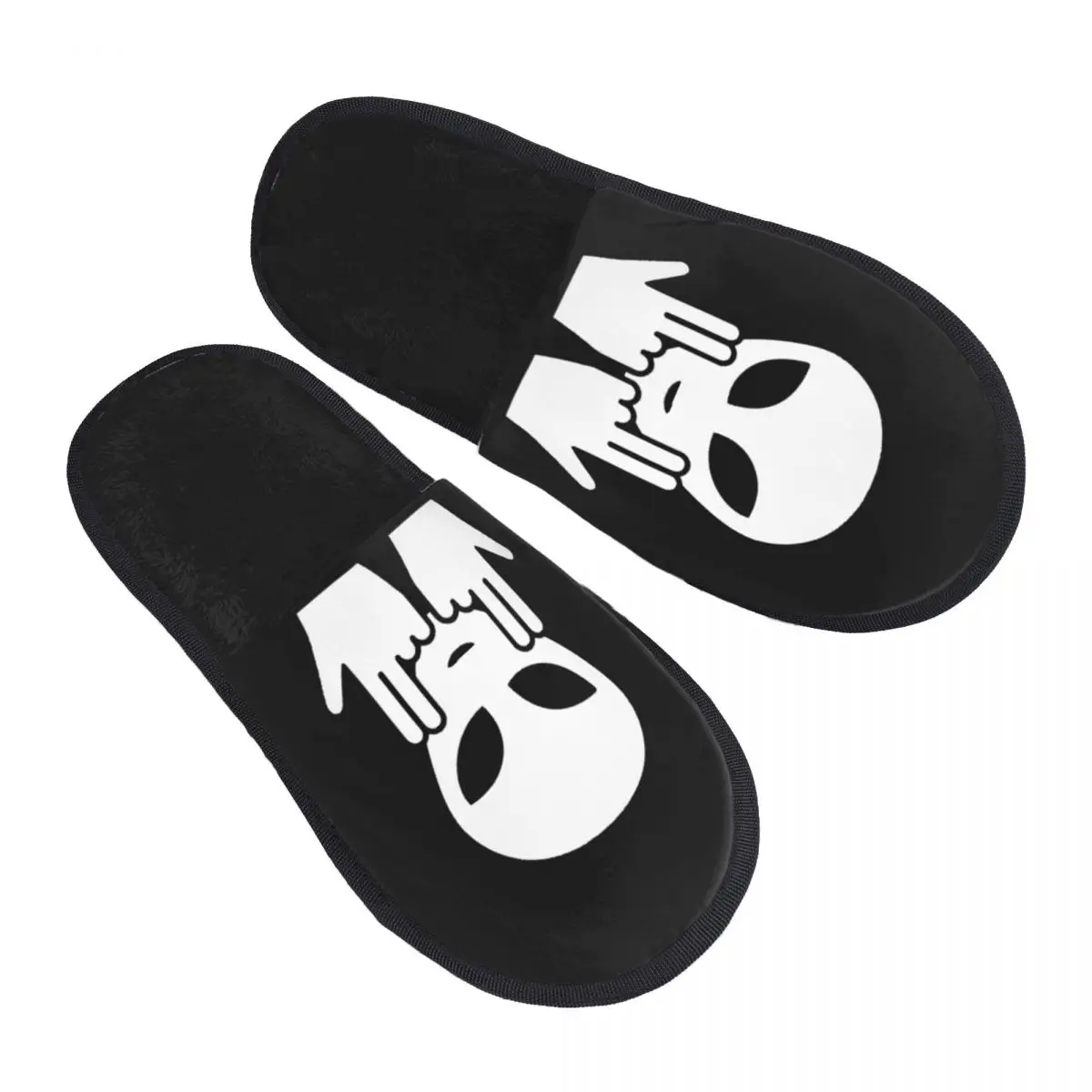 

Женские домашние тапочки с принтом рэпера и черепа на заказ, мягкие теплые пушистые тапочки из пены с эффектом памяти, домашняя уличная обувь