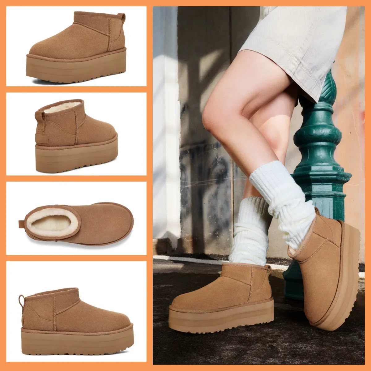 2026 HOE NEW Women's Boots casual shoes low-top leather comfortable warm fashionable height increase wear-resistant soft