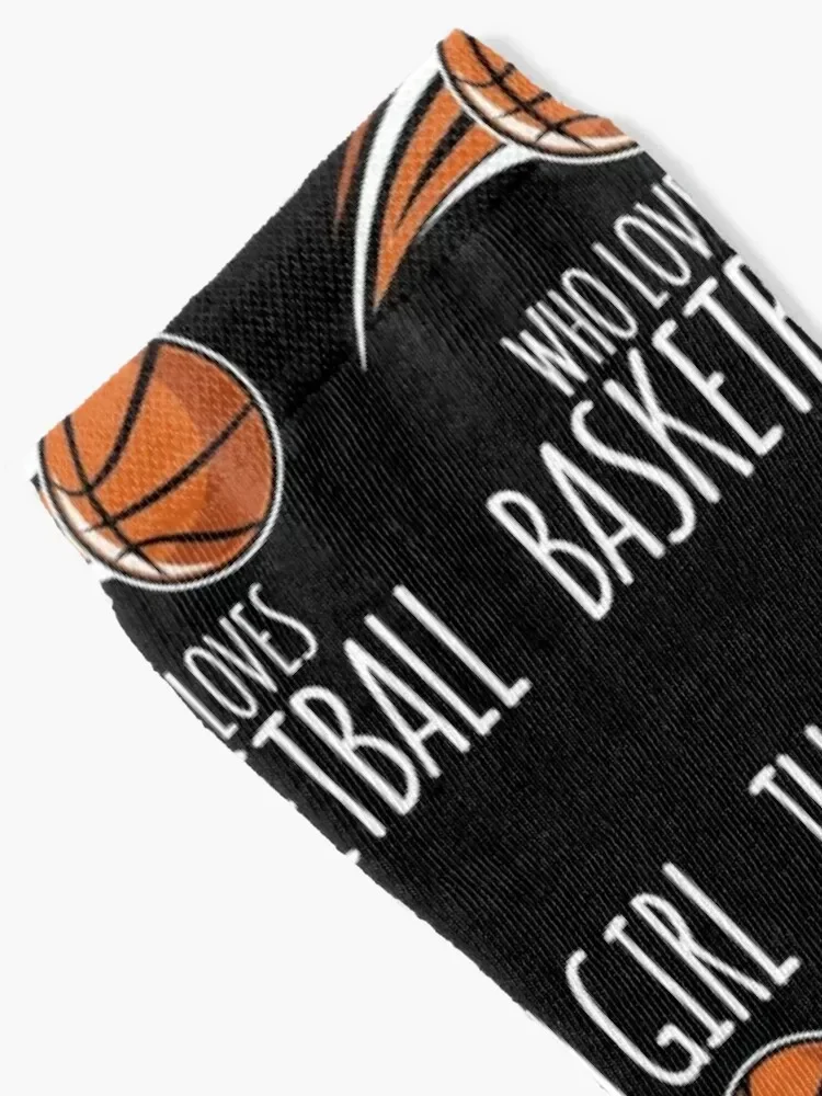 Just A Girl Who Loves Basketball Socks shoes anime halloween gift Men's Socks Luxury Women's