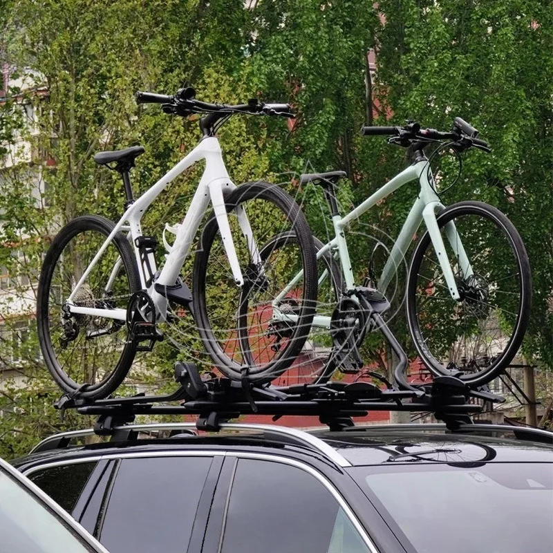 Universal Car Roof Rack Cross Bar, Bike Carrier for SUV Sedan, Bicycle & Scooter Mount