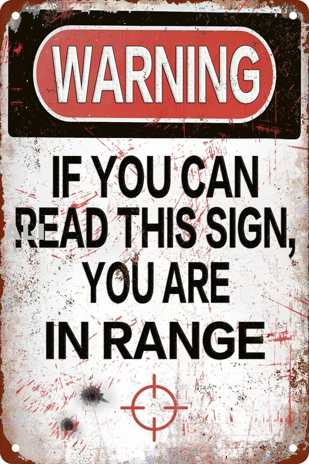 Funny Warning Metal Tin Sign Wall Decor Man Cave Garage Decor If You Can Read This Sign You Are in Range Home Room Wall Pos nice