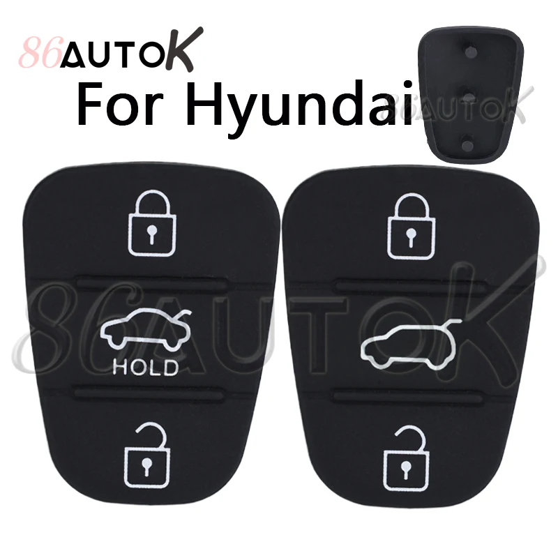 استبدال مفتاح السيارة عن بعد 3 أزرار وسادة مطاطية مفتاح قذيفة لشركة هيونداي أكسنت IX35 I30 لكيا ريو K2 K5 سيارة الوجه مفتاح قابل للطي