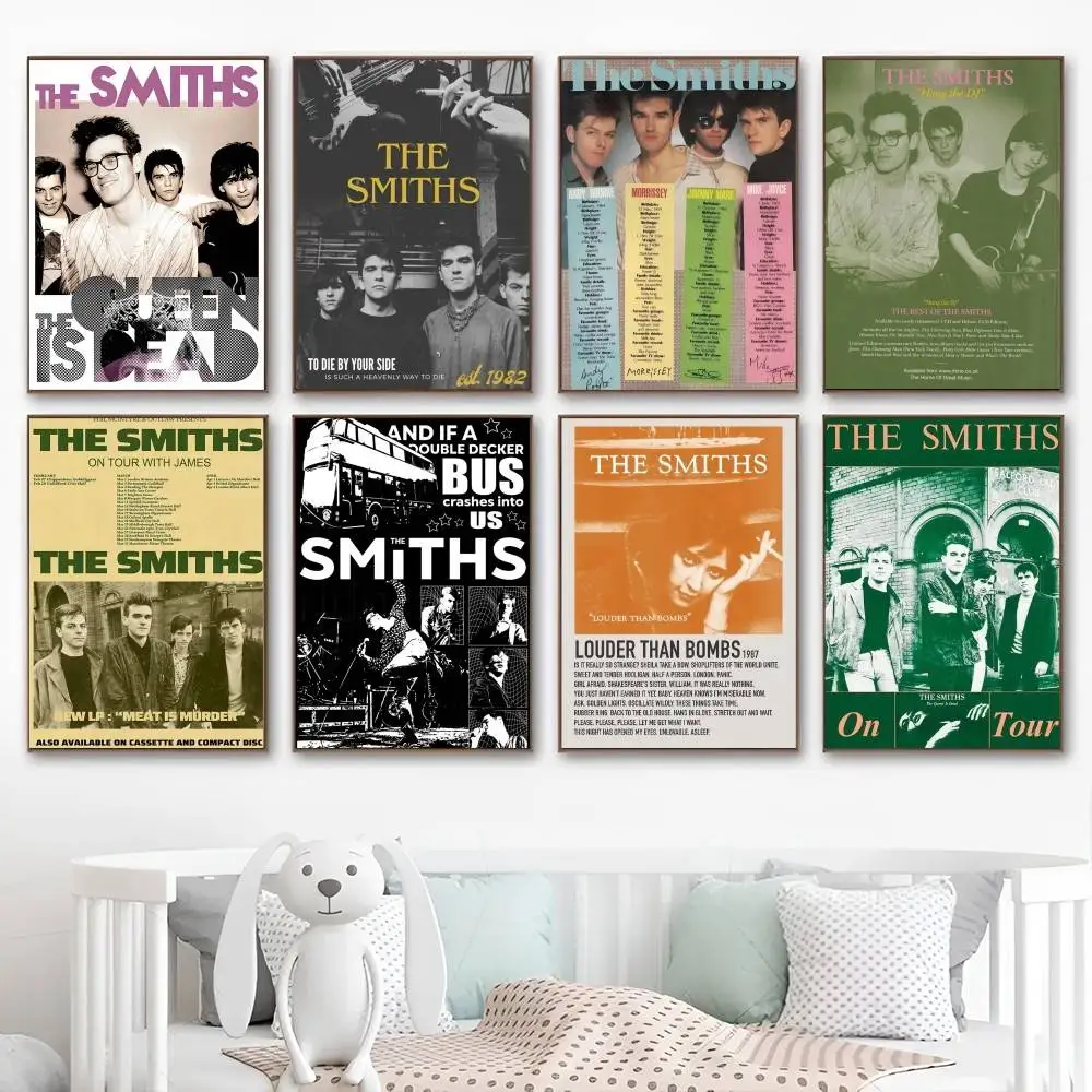 British Rock Band The Smiths Movie Sticky Posters Retro Kraft Paper Sticker DIY Room Bar Cafe Aesthetic Art Wall Painting