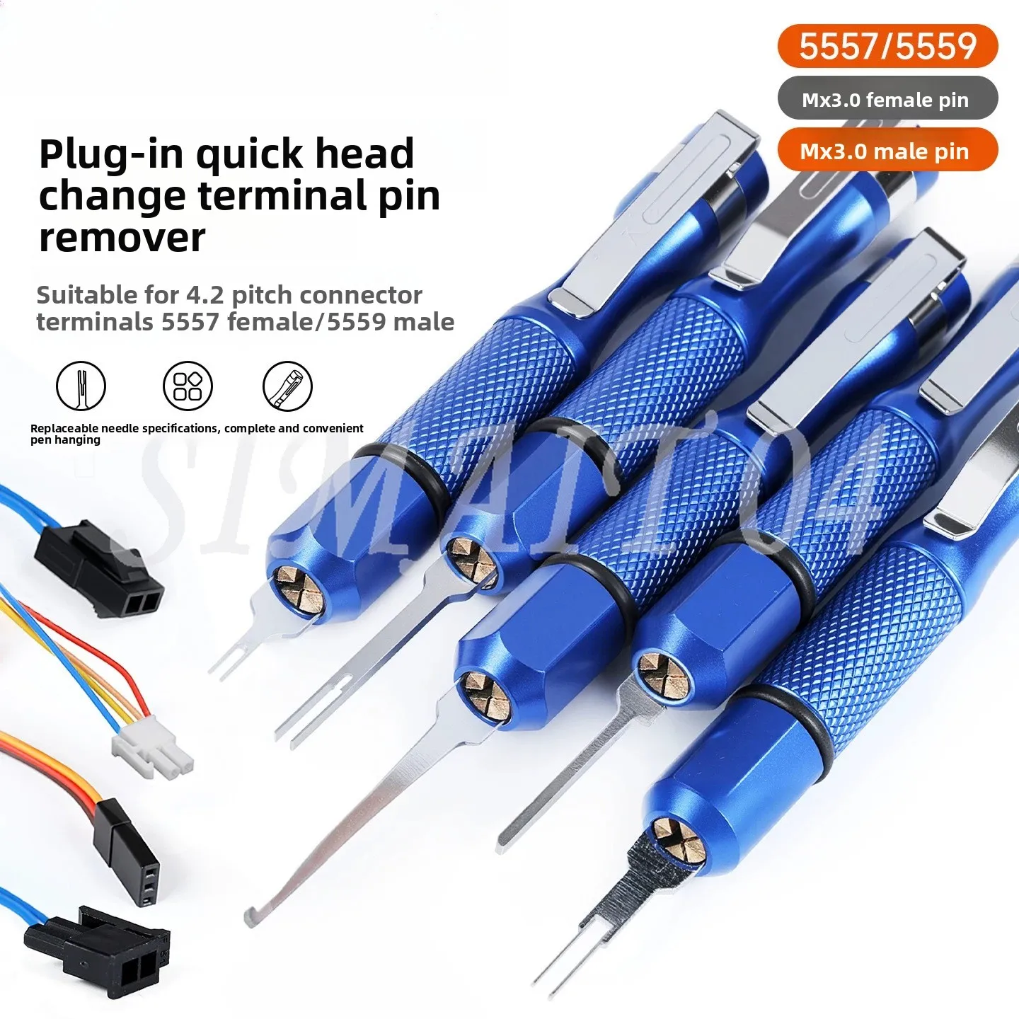 Computer power supply MX3.0 card pick-up pin 5557 terminal plug needle withdrawal device Electric vehicle maintenance
