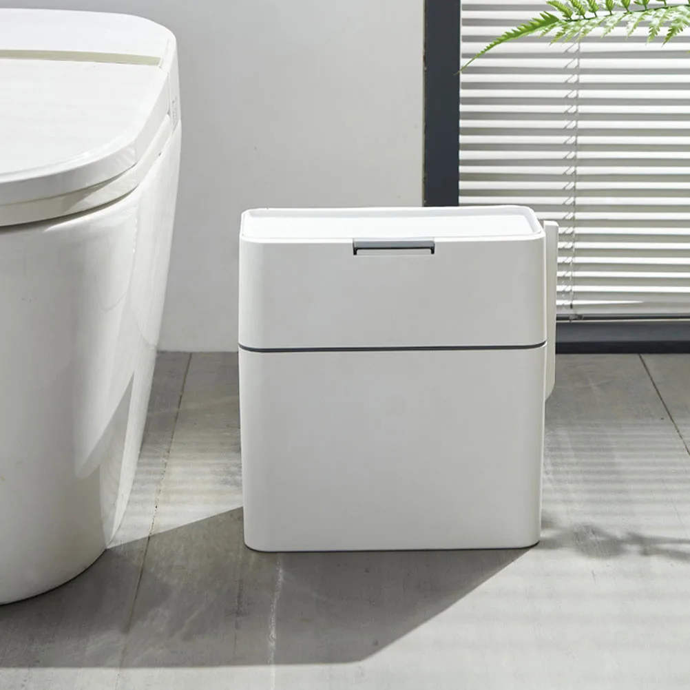 

Automatically Pack Trash Can Large Capacity Bathroom Waste Basket Kitchen Bin Plastic Garbage Holder Bedroom Dustbin Household