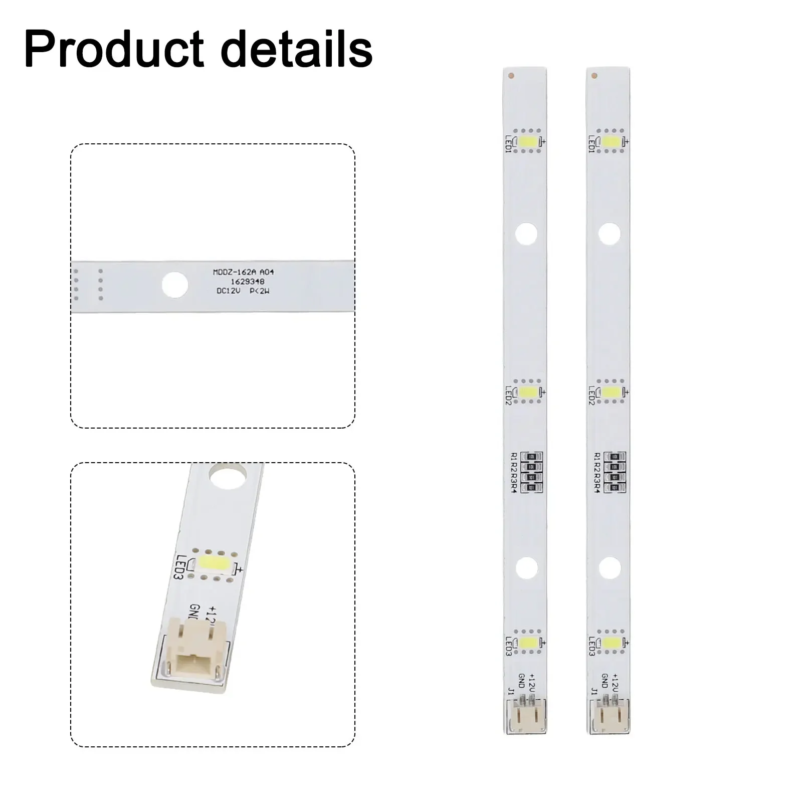 LED Light Bars for Refrigerators Compatible with For Rongsheng Models E349766 MDDZ162A 1629348 DC12V Pack of Two