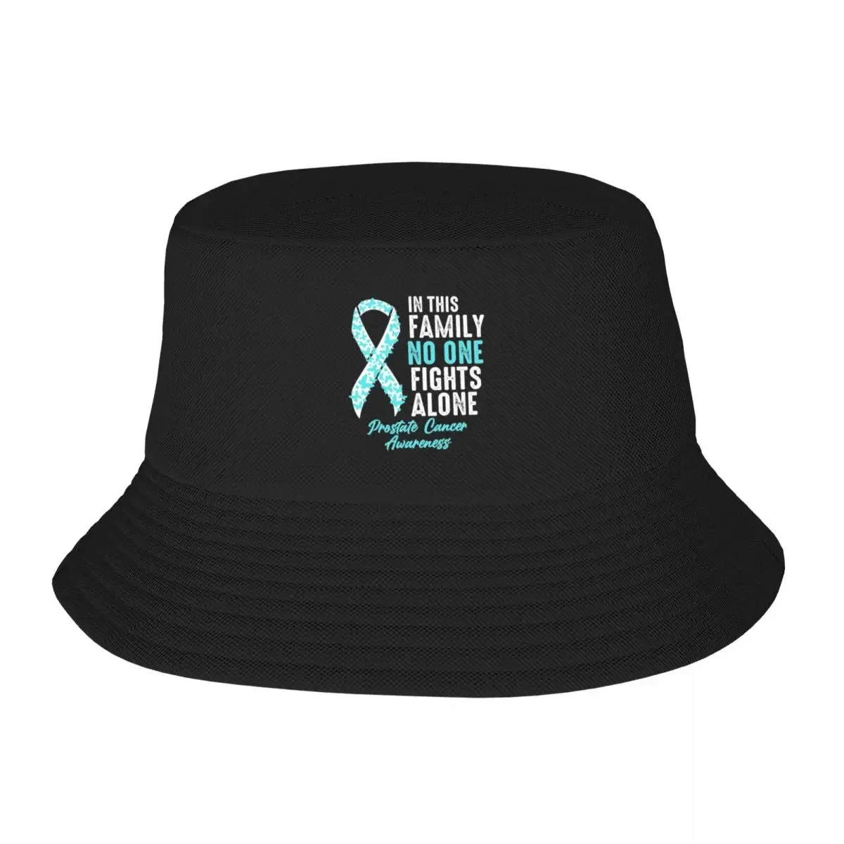 No One Fights Alone Prostate Cancer Bucket Hat Anime Hat Man For The Sun Mens Tennis Women's