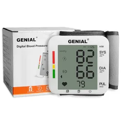 Wrist Blood Pressure Monitor Bp Monitor Large LCD Display Blood Pressure Machine Adjustable Wrist Cuff 5.31-7.68inch