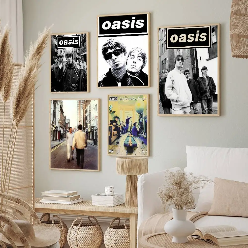 Band O-Oasis Definitely Maybe Poster Decorative Paintings Suitable For Living Rooms Bedrooms Offices And Bars