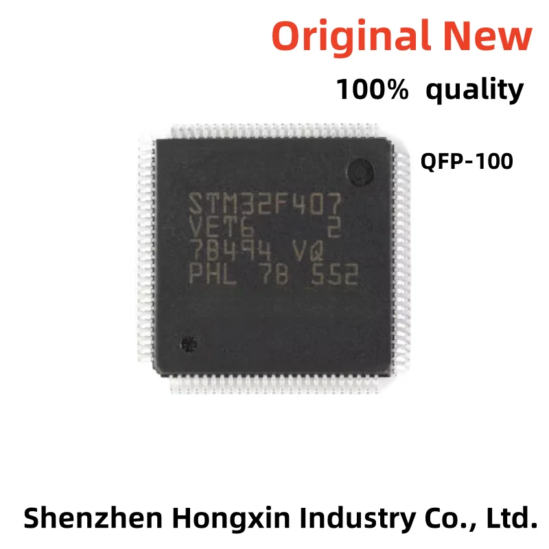 (1piece) 100% New STM32F407VET6 STM32F407VGT6 STM32F407 VET6 STM32F407 VGT6 QFP-100 Chipset