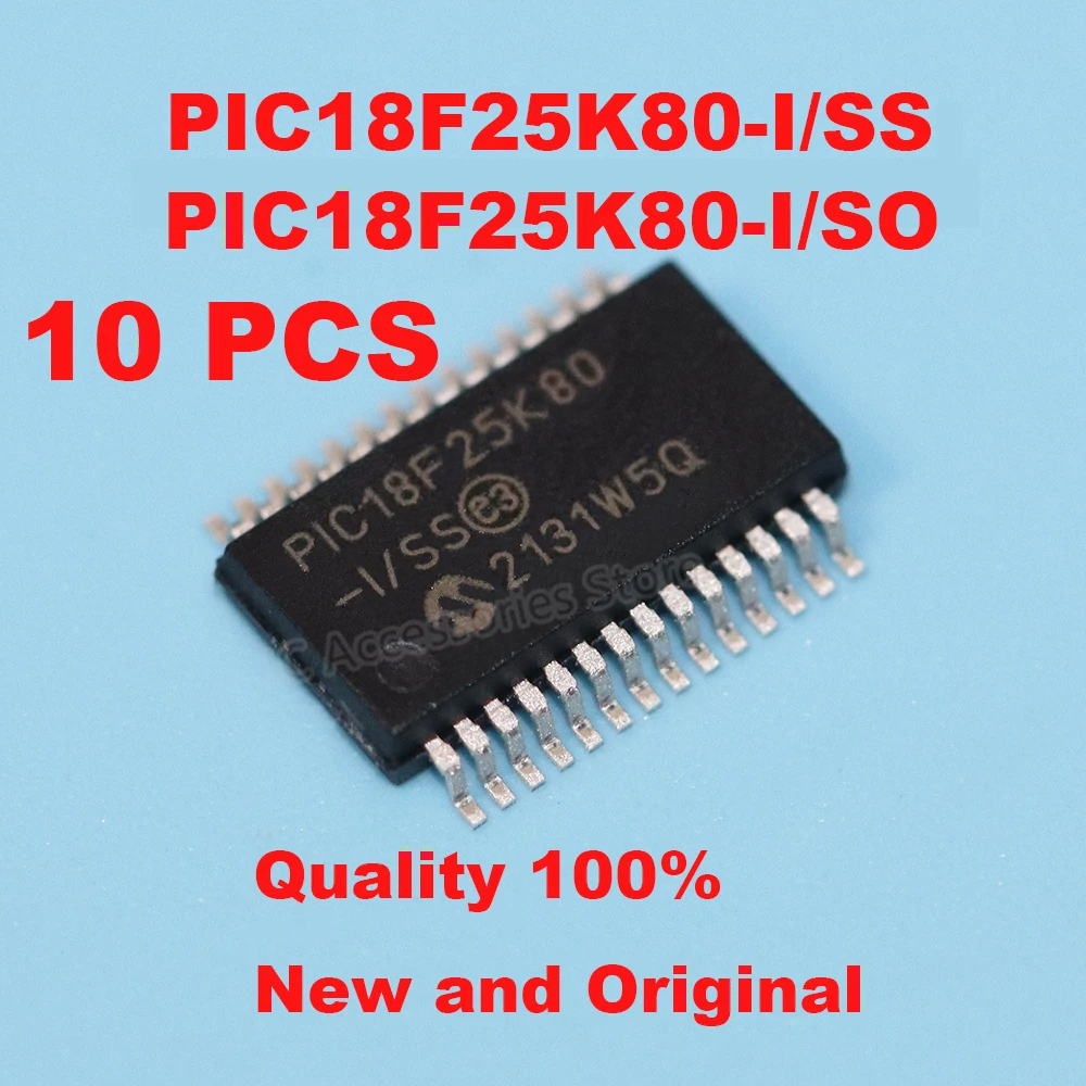 

10PCS 100% New PIC18F25K80-I/SO 18F25K80-I/SO PIC18F25K80 18F25K80 PIC18F25K80-I/SS 18F25K80-I/SS SOP-28 Chipset