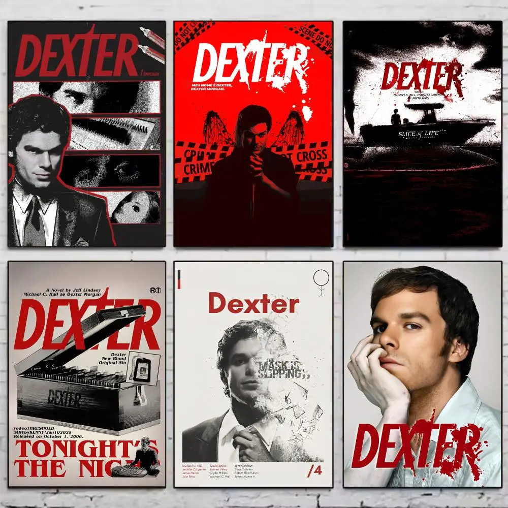 Movie Classic D-Dexter Morgan Poster Vintage Wall Art Aesthetic Room Decor Print Living Room Bedroom Home Decoration